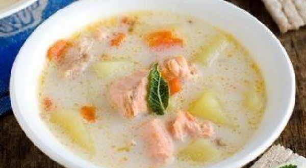 сырный рыбный суп